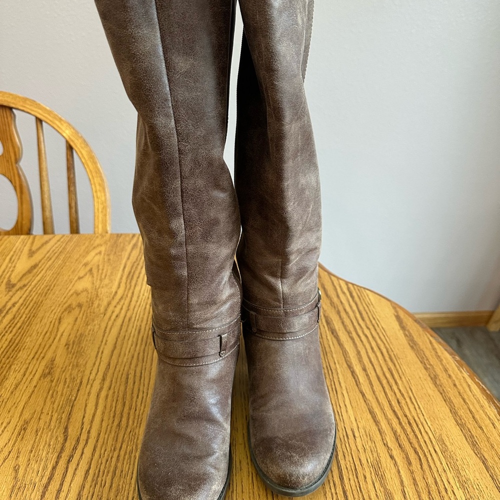 Brown Leather Women's Boots